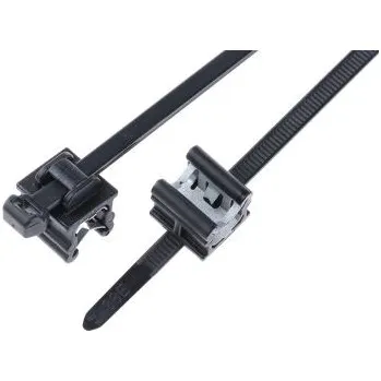 Stahovací páska Kabelová vázací páska Sestava 156-00020 T50ROSEC20-PA66HS/PA66HIRHS-BK 200mm 4,6 mm Černá tepelně stabilizovaný PA 6,6