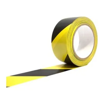 Výstražná páska Výstražná páska, Černá/žlutá PVC 50mm, délka: 33m Coba Europe