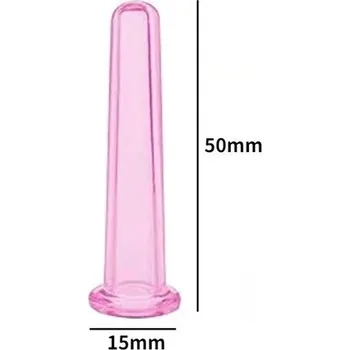 Masáž Masážní silikonové baňky proti celulitidě | masážní baňky, vakuové baňky | 1ks - Růžová-5