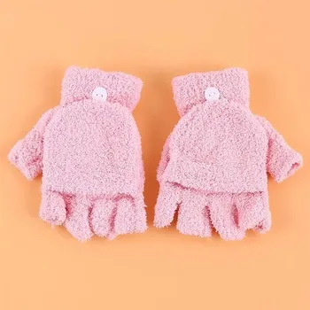 Rukavice Rukavice zimní pletené dětské | Ochrana na ruce, Prstové rukavice - růžový