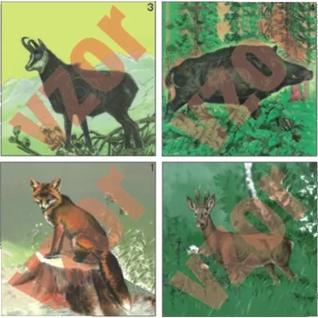 Terč na sportovní střelbu Terč vzduchovkový Motiv: liška