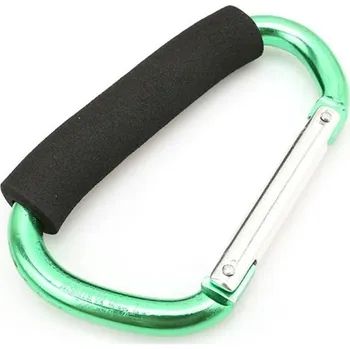 Organizér na kočárek s karabinou | Karabina na tašky, Držák nákupů - Zelená