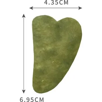 Masáž Odstranění vrásek pomocí gua sha | Gua sha kámen | masážní obličejová pomůcka - Tmavě zelená-Malá