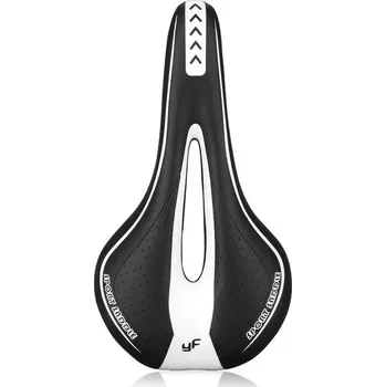 Sedlo na kolo Pohodlné sedlo na kolo s gelovým polštářem | Cyklistické doplňky, Sedlo na kolo - Černý a bílý