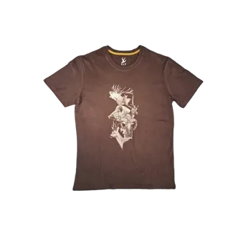 Dětská móda C.I.T Dětské tričko potisk zvěř - hnědé Velikost: 4 roky