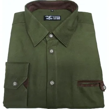 Pánská móda Luko F132112 myslivecká košile dlouhý rukáv Velikost: 41