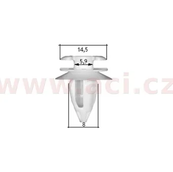 Motodíl plastová příchytka (sada 10 ks) 51411973500