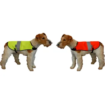Obleček pro psa ZÁHOŘÍ Rudel Reflexní vesta pro psy s reflexní páskou Barva: Žlutá, Velikost: L