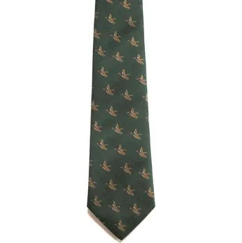 Kravata HEDVA Myslivecká kravata - Letící kachny Zelená