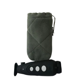 Dalekohled ZÁHOŘÍ Rudel Ochranný fleecový obal na monokulár, délka 24 cm - zelený