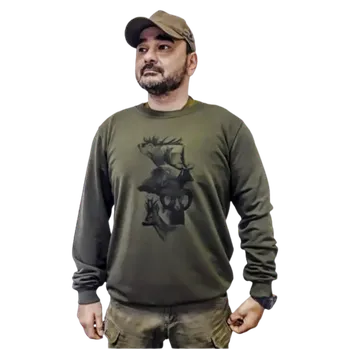 Pánská mikina C.I.T Pánská mikina potisk zvěř Velikost: XL