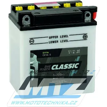Motobaterie Baterie (akumulátor motocyklový) YB10L-B (12V-11Ah) B-YB10LB