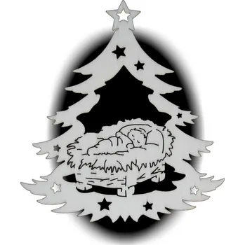 Vánoční ozdoba Dřevo Novák Vánoční ozdoba - stromek č. 1007