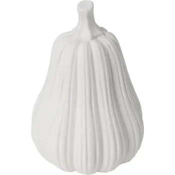 Storefactory Hillinge dekorativní keramická dýně 6,5 cm bílá