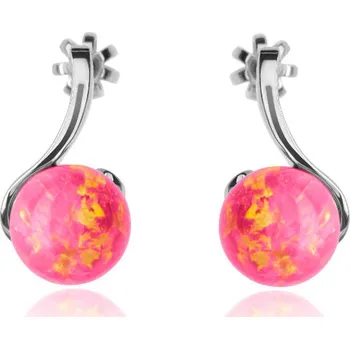 Náušnice Niké - náušnice s venezuelskými opály, Materiál: Bílé zlato, ryzost 585/1000