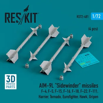Plastikový model 1/72 AIM-9L 'Sidewinder' missiles (4 pcs.)