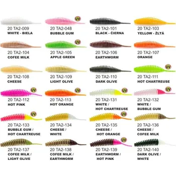 Umělá nástraha Dipované umělé nástrahy FishUP Tanta 51mm-2,0 "/ 9ks Barva: Dark Olive