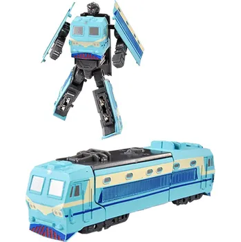 Figurka Rappa Kovový robot rozložitelný lokomotiva modrá