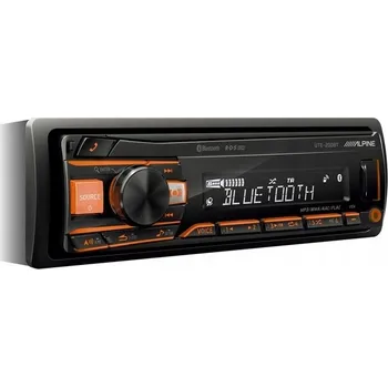 Autorádio Autorádio Alpine UTE-201BT s Bluetooth, AUX, MP3, USB a vícebarevným podsvícením