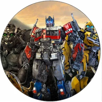Jedlá dekorace na dort Jedlý papír Transformers tým 19,5 cm