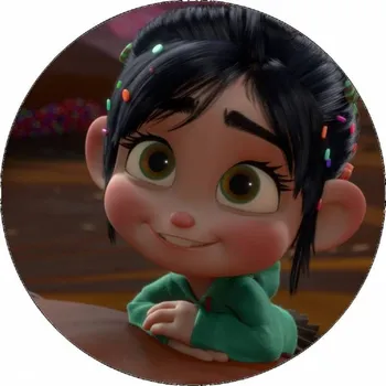 Jedlá dekorace na dort Jedlý papír Raubíř Ralph - Vanilopka 19,5 cm