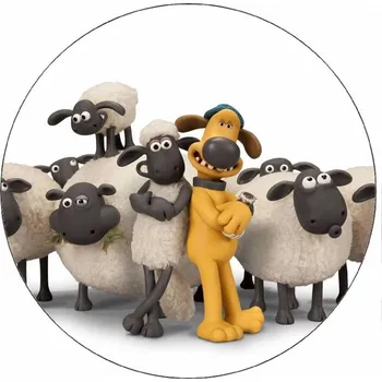 Jedlá dekorace na dort Jedlý papír ovečka Shaun a ovce 19,5 cm