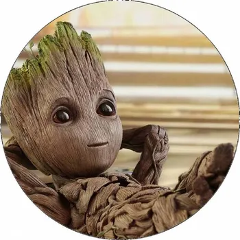 Jedlá dekorace na dort Jedlý papír Groot pohodář 19,5 cm