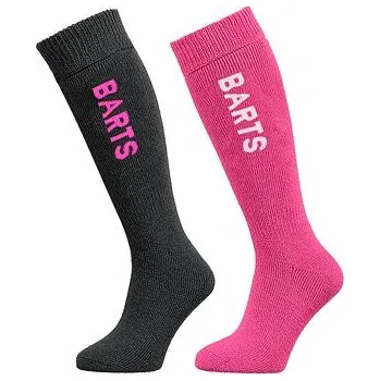 Dámské ponožky Ponožky Barts BASIC SOCK 2 PACK KIDS Anthracite & Fuchsia velikost 23-26