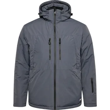 Pánská zimní bunda NORTH 56°4 43708 tmavě šedá s kapucí 4XL - 8XL NORTH 56°4 - 5XL