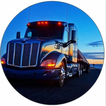 Jedlá dekorace na dort Jedlý papír kamion ve tmě 19,5 cm