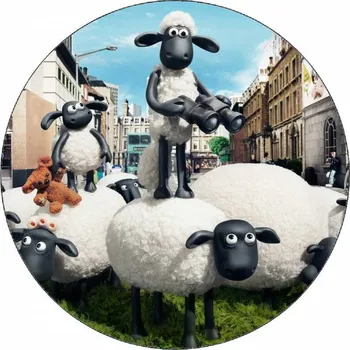 Jedlá dekorace na dort Jedlý papír ovečka Shaun ve městě 19,5 cm