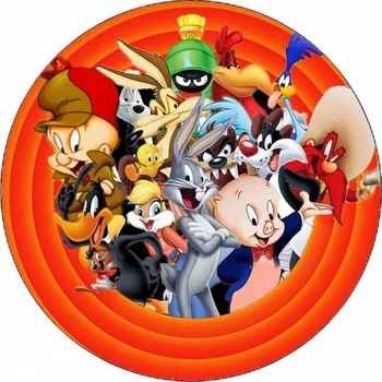 Jedlá dekorace na dort Jedlý papír Looney Tunes postavy 19,5 cm