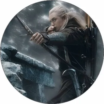 Jedlá dekorace na dort Jedlý papír Pán prstenů Legolas v bouřce 19,5 cm