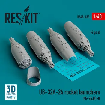 Plastikový model 1/48 UB-32A-24 rocket launchers (4 pcs.)