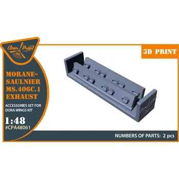 Plastikový model 1/48 Morane-Saulnier exhausts (DORA W.)