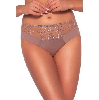 Kalhotky BRAZILIANS AV 2034/B COFFEE ROSE KÁVOVÁ RŮŽE L