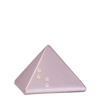 Smuteční dekorace Zvířecí urna Pyramide Paws - Rosé 1,5l