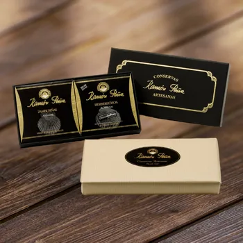 Dárkový potravinový koš Ramon Pena Exkluzivní výběrový set 2x rybičky a plody moře Edice Gold