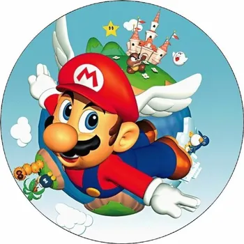 Jedlá dekorace na dort Jedlý papír Super Mario letící 19,5 cm