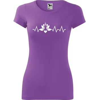 DOBRÝ TRIKO Dámské tričko Tep jóga Velikost: M, Barva: Fialová