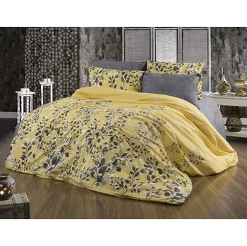 Povlečení Smolka Bavlněné povlečení 140x200 - Kvítí na žluté
