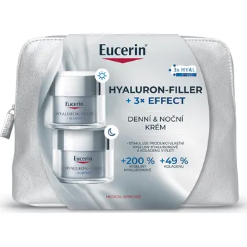 Kosmetická sada Eucerin Hyaluron-Filler + 3x Effect denní + noční krém Vánoce 2024