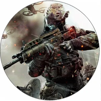 Jedlá dekorace na dort Jedlý papír Call of duty bojovník 19,5 cm