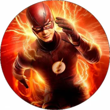 Jedlá dekorace na dort Jedlý papír běžící Flash 19,5 cm