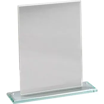 Skleněná plaketa stříbrná v dárkové krabičce 68353