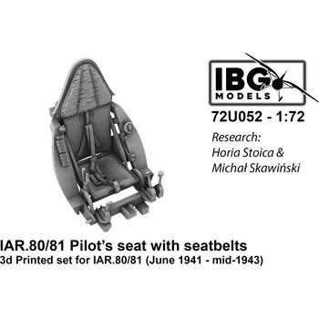 Plastikový model 1/72 IAR.80/81 Pilot's seat w/ seatbelts (1941-43)
