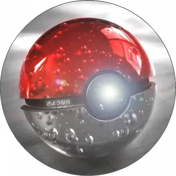 Jedlá dekorace na dort Jedlý papír Pokémon pokeball 19,5 cm