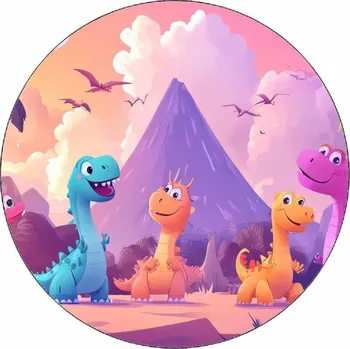 Jedlá dekorace na dort Jedlý papír malý dino 19,5 cm