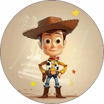 Jedlá dekorace na dort Jedlý papír Toy story Woody 19,5 cm