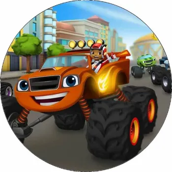 Jedlá dekorace na dort Jedlý papír Plamínek a přátelé 19,5 cm